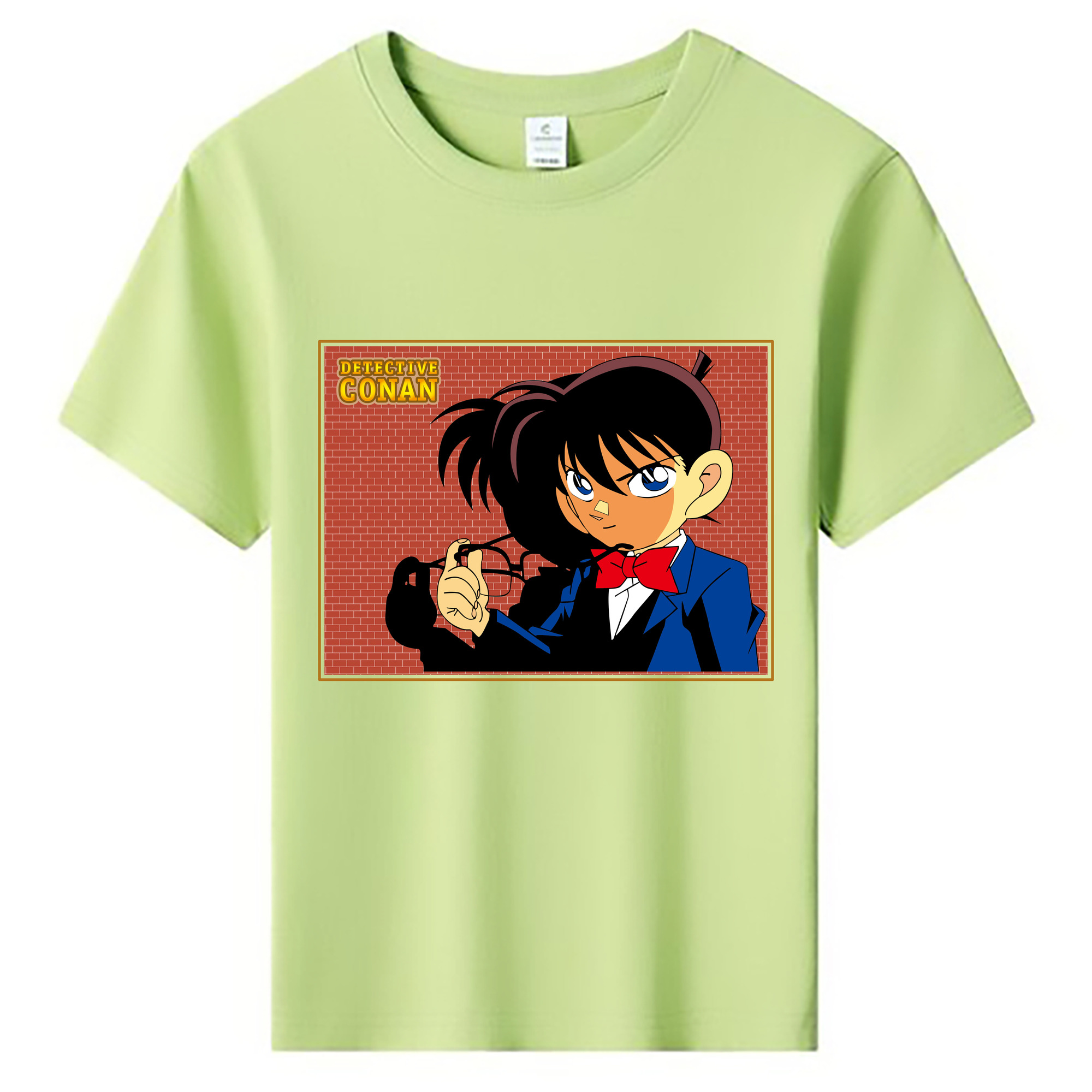 （画像用） 名探偵コナン 江戸川 コナン Detective Conan Conan Edogawa 綿100％キッズTシャツ（フロントプリント）